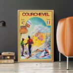 vintage courchevel poster