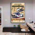 vintage motor racing poster