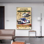 vintage motor racing poster