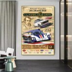 vintage motor racing poster
