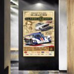 vintage motor racing poster