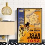 vintage cyclist race poster