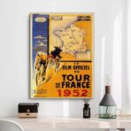 vintage cyclist race poster