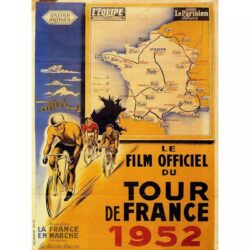 vintage cyclist race poster