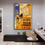 vintage cyclist race poster