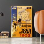 vintage cyclist race poster