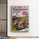 vintage motorcycle racing poster