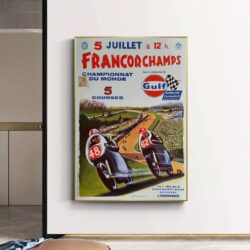 vintage motorcycle racing poster