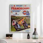 vintage motorcycle racing poster
