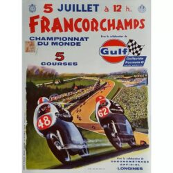 vintage motorcycle racing poster
