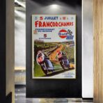 vintage motorcycle racing poster