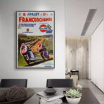 vintage motorcycle racing poster