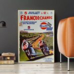vintage motorcycle racing poster