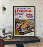 vintage motorcycle racing poster