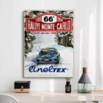 vintage rally race poster