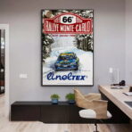 vintage rally race poster