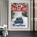 vintage rally race poster