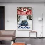 vintage rally race poster