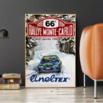 vintage rally race poster