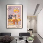 vintage child sewing poster