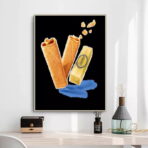 poster crepe gavottes vintage