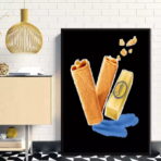 poster crepe gavottes vintage