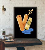poster crepe gavottes vintage