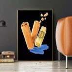 poster crepe gavottes vintage