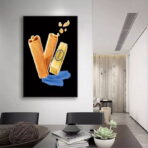 poster crepe gavottes vintage