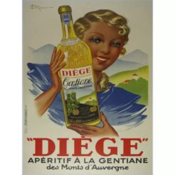 vintage alcohol kitchen poster