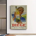 vintage alcohol kitchen poster