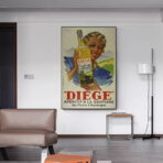 vintage alcohol kitchen poster