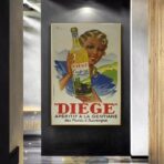 vintage alcohol kitchen poster