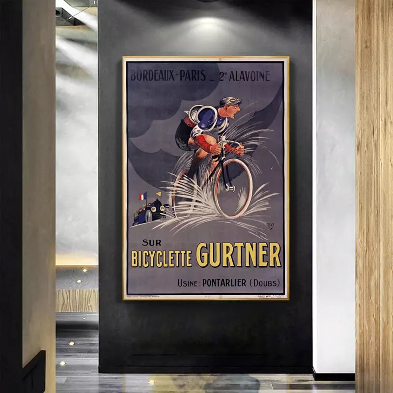 vintage cyclist poster