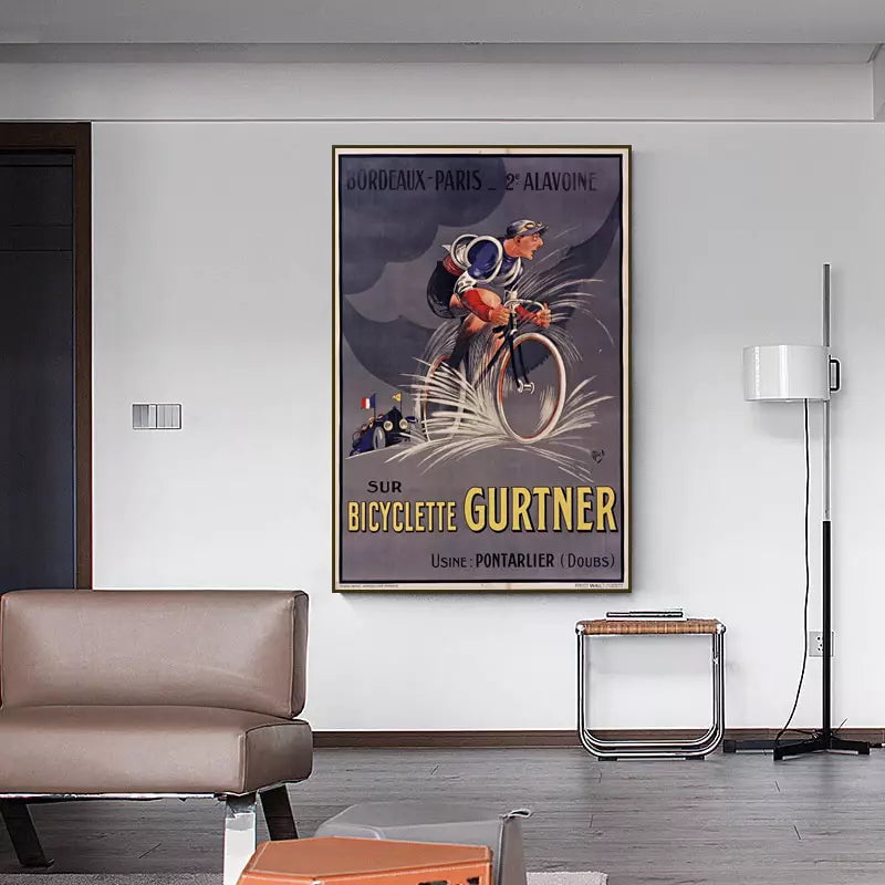 vintage cyclist poster