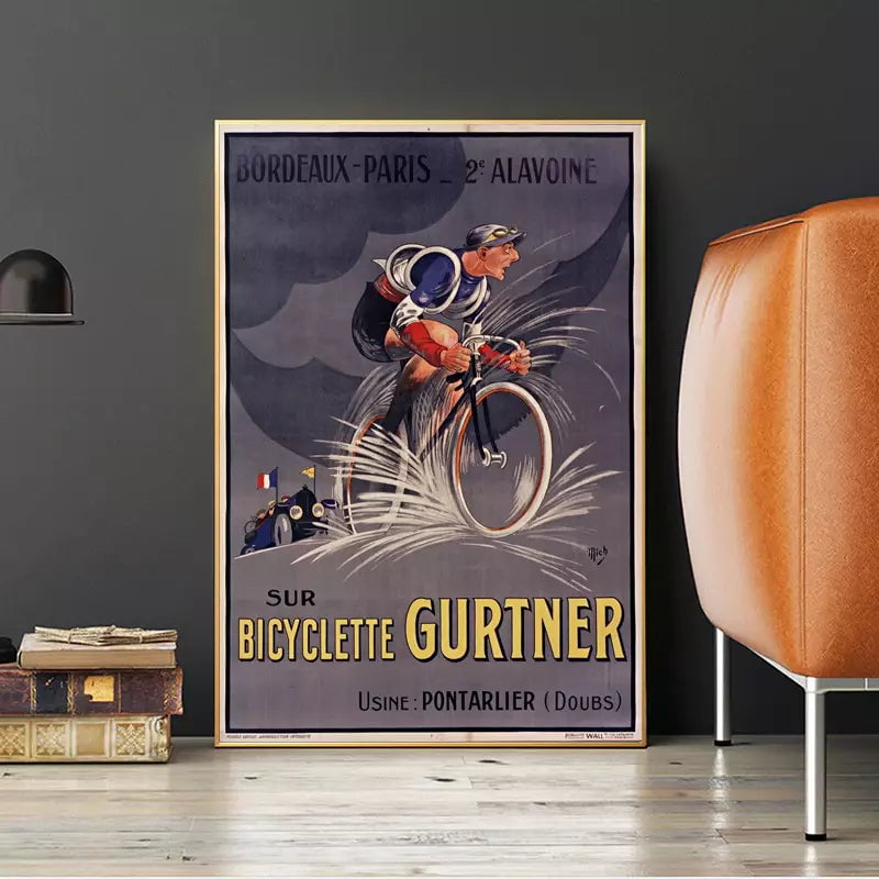 vintage cyclist poster