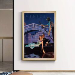 vintage couple art poster