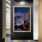 vintage couple art poster