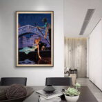 vintage couple art poster