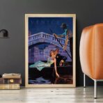 vintage couple art poster