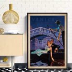 vintage couple art poster