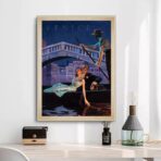 vintage couple art poster