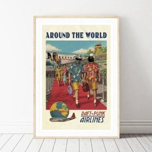 poster daft punk around the world