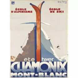 vintage ski club poster