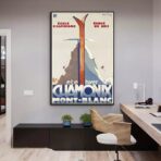 vintage ski club poster