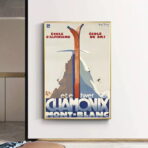 vintage ski club poster