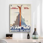 vintage ski club poster