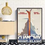 vintage ski club poster