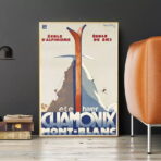 vintage ski club poster