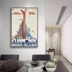 vintage ski club poster
